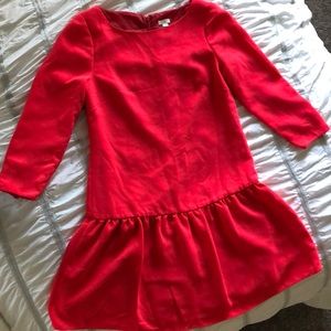 J Crew bright bright red dress! Size 4